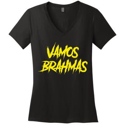 Vamos Brahmas San Antonio Football Tailgate Women's V-Neck T-Shirt
