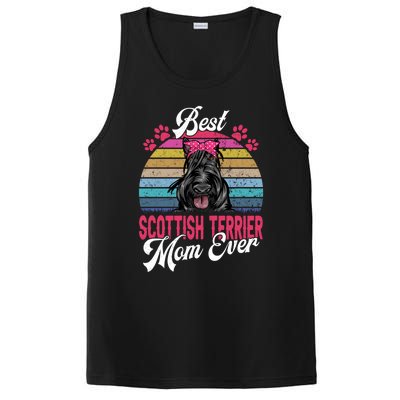 Vintage Best Scottish Terrier Mom Ever Cute Gift PosiCharge Competitor Tank