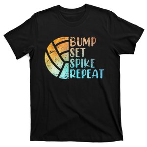 Volleyballer Bump Set Spike Repeat Volleyball T-Shirt