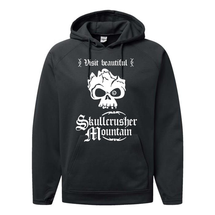 Visit Beautiful Skullcrusher Mountain Performance Fleece Hoodie