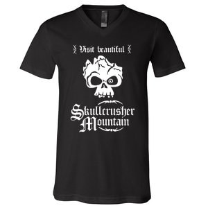 Visit Beautiful Skullcrusher Mountain V-Neck T-Shirt