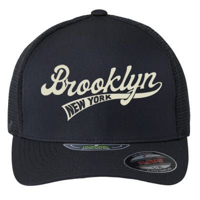 Vintage Baseball Style Brooklyn For Men & Women Flexfit Unipanel Trucker Cap