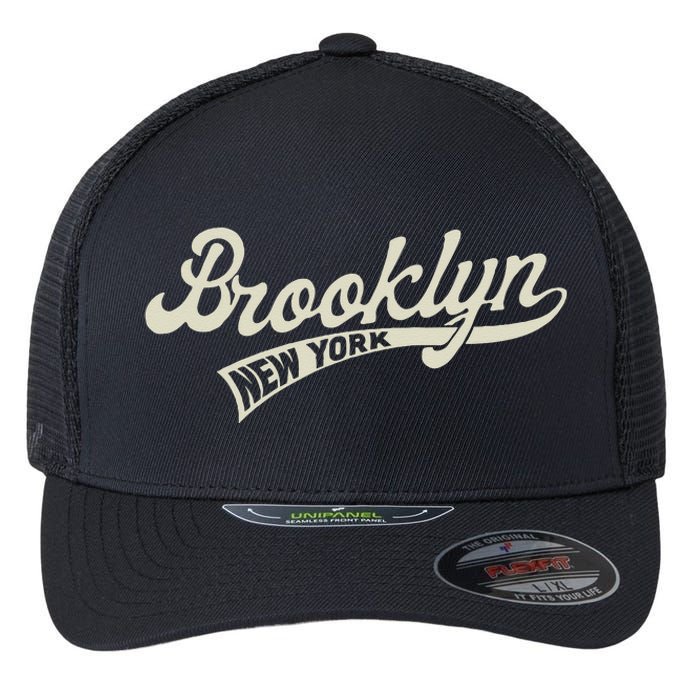 Vintage Baseball Style Brooklyn For Men & Women Flexfit Unipanel Trucker Cap