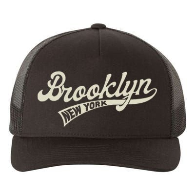 Vintage Baseball Style Brooklyn For Men & Women Yupoong Adult 5-Panel Trucker Hat