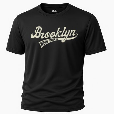 Vintage Baseball Style Brooklyn For Men & Women Cooling Performance Crew T-Shirt