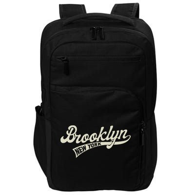 Vintage Baseball Style Brooklyn For Men & Women Impact Tech Backpack