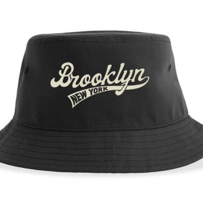 Vintage Baseball Style Brooklyn For Men & Women Sustainable Bucket Hat