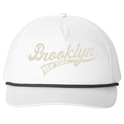 Vintage Baseball Style Brooklyn For Men & Women Snapback Five-Panel Rope Hat