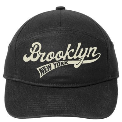 Vintage Baseball Style Brooklyn For Men & Women 7-Panel Snapback Hat