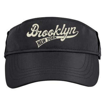 Vintage Baseball Style Brooklyn For Men & Women Adult Drive Performance Visor