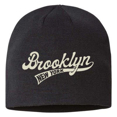 Vintage Baseball Style Brooklyn For Men & Women Sustainable Beanie