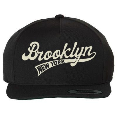 Vintage Baseball Style Brooklyn For Men & Women Wool Snapback Cap