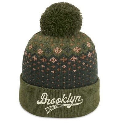 Vintage Baseball Style Brooklyn For Men & Women The Baniff Cuffed Pom Beanie