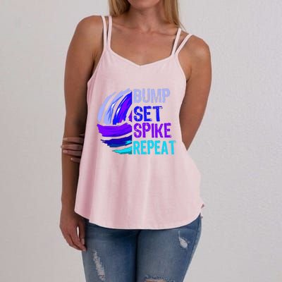 Volleyball Bump Set Spike Repeat Women's Strappy Tank