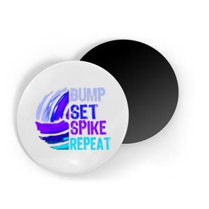 Volleyball Bump Set Spike Repeat Magnet