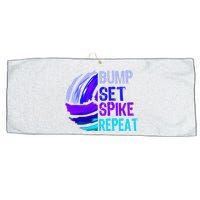 Volleyball Bump Set Spike Repeat Large Microfiber Waffle Golf Towel