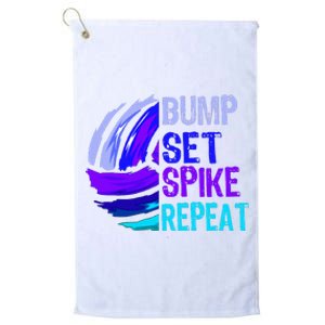 Volleyball Bump Set Spike Repeat Platinum Collection Golf Towel