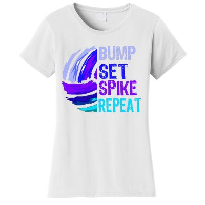 Volleyball Bump Set Spike Repeat Women's T-Shirt