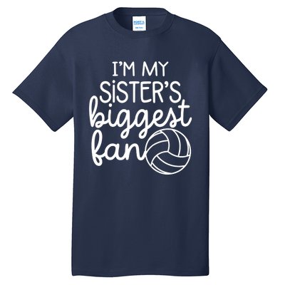 Volleyball Big Sisters Biggest Fan Tall T-Shirt