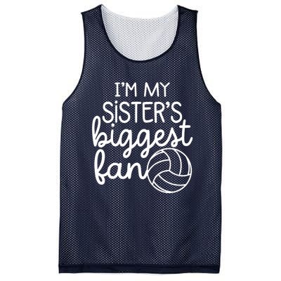 Volleyball Big Sisters Biggest Fan Mesh Reversible Basketball Jersey Tank