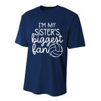 Volleyball Big Sisters Biggest Fan Performance Sprint T-Shirt