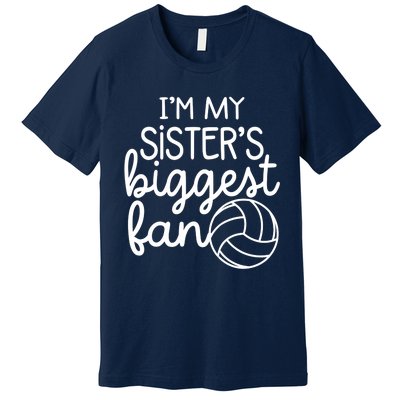 Volleyball Big Sisters Biggest Fan Premium T-Shirt