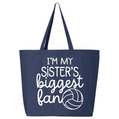 Volleyball Big Sisters Biggest Fan 25L Jumbo Tote