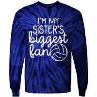 Volleyball Big Sisters Biggest Fan Tie-Dye Long Sleeve Shirt