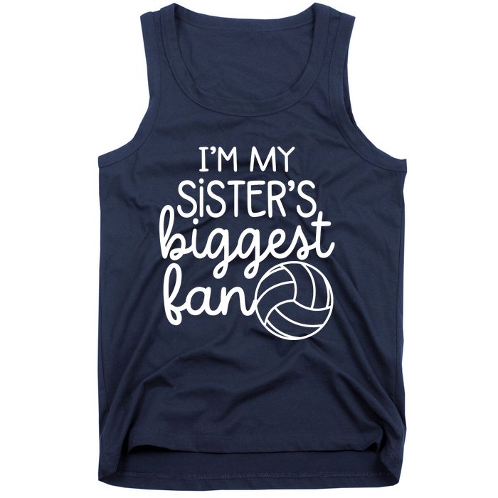 Volleyball Big Sisters Biggest Fan Tank Top