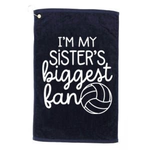 Volleyball Big Sisters Biggest Fan Platinum Collection Golf Towel