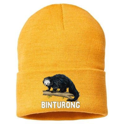 Vintage Binturong Sunset Sustainable Knit Beanie