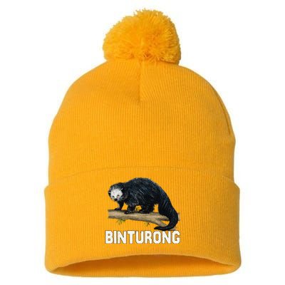 Vintage Binturong Sunset Pom Pom 12in Knit Beanie