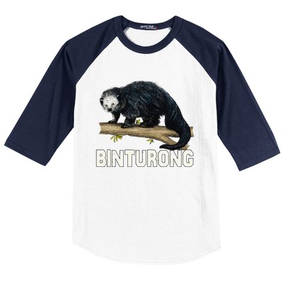 Vintage Binturong Sunset Baseball Sleeve Shirt