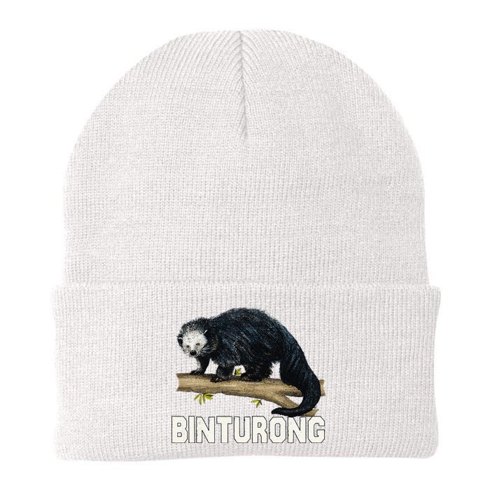 Vintage Binturong Sunset Knit Cap Winter Beanie