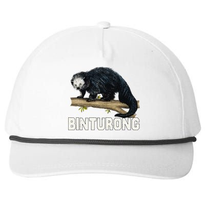 Vintage Binturong Sunset Snapback Five-Panel Rope Hat