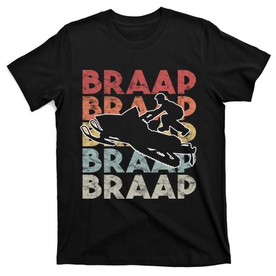 Vintage Braap Snowmobile Hoodie I Retro Snow Sled Gift Idea T-Shirt