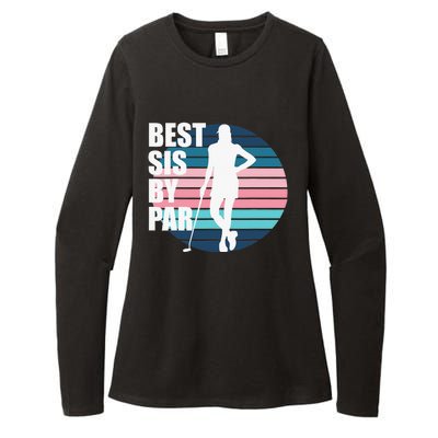 Vintage Best sis by par Funny golf birthday Womens CVC Long Sleeve Shirt