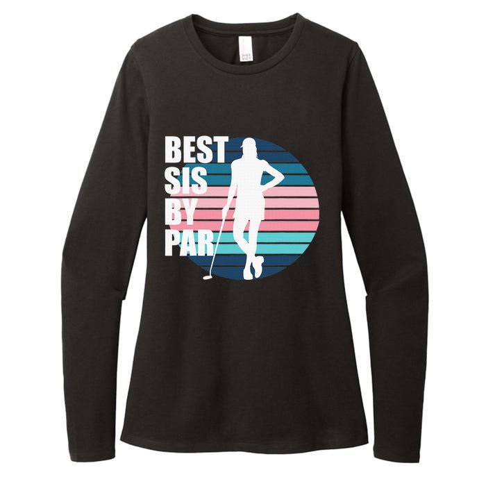 Vintage Best sis by par Funny golf birthday Womens CVC Long Sleeve Shirt