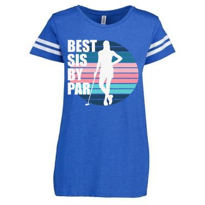 Vintage Best sis by par Funny golf birthday Enza Ladies Jersey Football T-Shirt