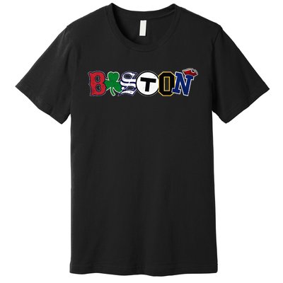 Vintage Boston Sports Fan City Pride Premium T-Shirt