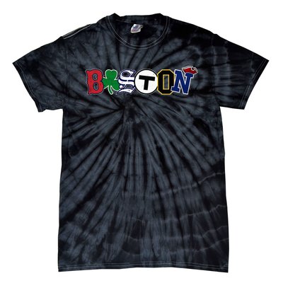 Vintage Boston Sports Fan City Pride Tie-Dye T-Shirt