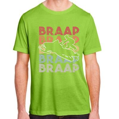 Vintage Braap Snowmobile Gift I Retro Snow Sled Gift Idea Meaningful Gift Adult ChromaSoft Performance T-Shirt