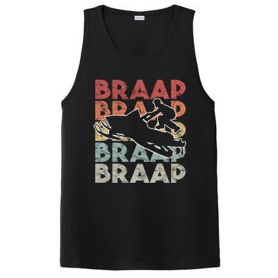 Vintage Braap Snowmobile Gift I Retro Snow Sled Gift Idea Meaningful Gift PosiCharge Competitor Tank