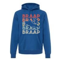 Vintage Braap Snowmobile Gift I Retro Snow Sled Gift Idea Meaningful Gift Premium Hoodie