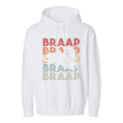 Vintage Braap Snowmobile Gift I Retro Snow Sled Gift Idea Meaningful Gift Garment-Dyed Fleece Hoodie