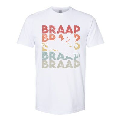 Vintage Braap Snowmobile Gift I Retro Snow Sled Gift Idea Meaningful Gift Softstyle CVC T-Shirt