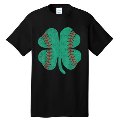 Vintage Baseball Shamrock St Patricks Day Shirt  b.o.y.s Tall T-Shirt