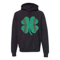 Vintage Baseball Shamrock St Patricks Day Shirt  b.o.y.s Premium Hoodie