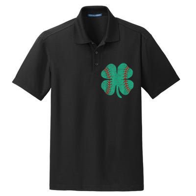 Vintage Baseball Shamrock St Patricks Day Shirt  b.o.y.s Dry Zone Grid Polo