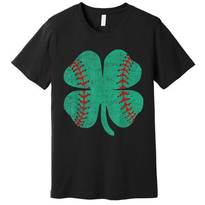 Vintage Baseball Shamrock St Patricks Day Shirt  b.o.y.s Premium T-Shirt